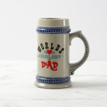 ღ╬♥"World's Coolest Dad" Stein♥╬ღ Mugs