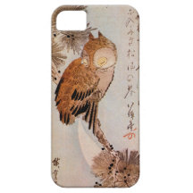 月夜のみみずく, 広重 Moonlight Owl, Hiroshige, Ukiyo-e