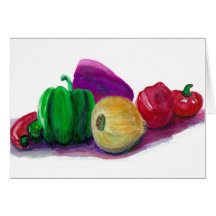 0000Veggies Greeting Card