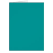 009999 Solid Colour Turquoise Background Template Greeting Cards