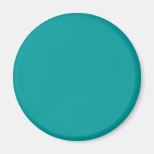 009999 Solid Colour Turquoise Background Template Fridge Magnets