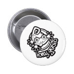 01 Horny Gecko Logo b/w Button