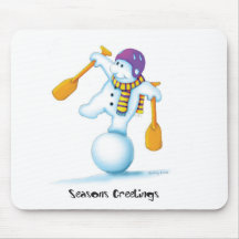 03_snowman mouse pads