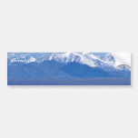 1002 Area: Caribou with mountain backdrop Bumper Stickers