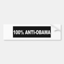 100% Anti-Obama Bumper Stickers