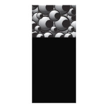 100 EYES COLLAGE BLACK WHITE EYEBALLS CARTOON GRAP CUSTOMIZED RACK CARD