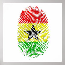 100% Ghanian Ghana DNA pride gifts Posters