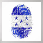 100% Honduran flag of Honduras DNA fingerprint