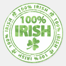 100% Irish Sticker