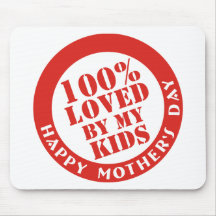 100% Loved By My Kids Mouse Mat