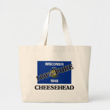 100 Percent Cheesehead Tote Bags
