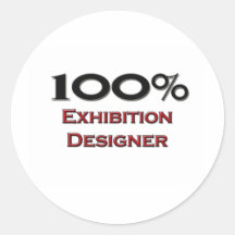 100 Percent Exhibition Designer Round Stickers