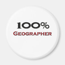 100 Percent Geographer Refrigerator Magnets