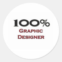 100 Percent Graphic Designer Stickers