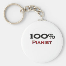 100 Percent Pianist Keychains