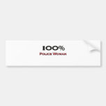 100 Percent Police Woman Bumper Stickers