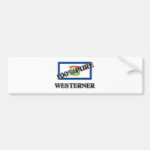 100 Percent Westerner Bumper Stickers