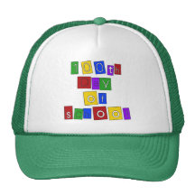 100th Day of School Block Letters Trucker Hat
