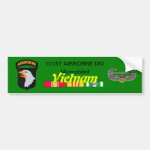 101st Abn Div Airmobile Vietnam Bumper Sticker