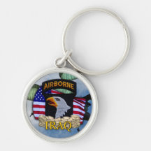 101st airborne division iraq veterans vet Keychain