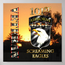101st Airborne Division OIF Veteran Poster