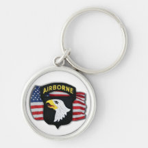 101st airborne division patch veterans vets Keycha Keychains