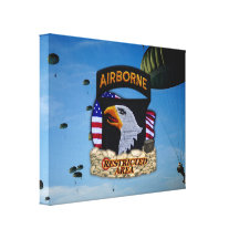 101st airborne division veterans vets canvas print