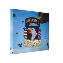 101st airborne division veterans vets gulf war canvas print
