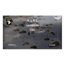 101st Airborne Division vets patch business Card