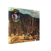101st airborne division vietnam war canvas print