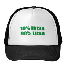10% IRISH 90% LUSH MESH HAT