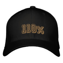 110% Gold Champions Embroidered Cap Embroidered Baseball Cap