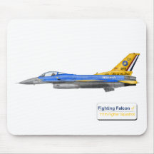 111th Fighter Squadron F-16 Fighting Falcon Mousepads