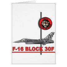 120th Fighter Squadron F-16 Fighting Falcon Greeting Card