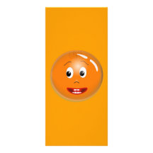 1299450451_Vector ORANGE SMILING FACE CARTOON ICON Full Color Rack Card