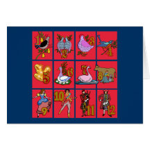 12 Days of Christmas T-shirts, Apparel, Gifts Card