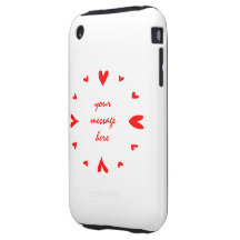12 hearts iPhone 3 tough カバー