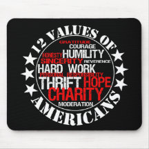 12 Values of Americans Mouse Pads