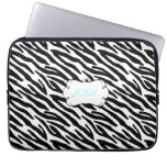 13" laptop case monogrammed initials black grey computer sleeve