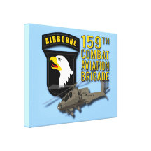 159th Combat Aviation Bde Apache Gallery Wrapped Canvas