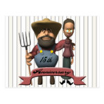 15th Wedding Anniversary Gifts Post Card