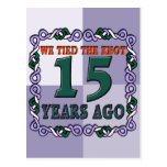 15th Wedding Anniversary Gifts Post Card