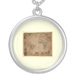 1633 Atantic Ocean Portolan Chart - Pascoal Roiz Necklaces