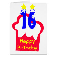 16th Birthday Card