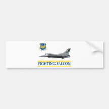 174 Fighter Wing F-16 Fighting Falcon Bumper Sticker