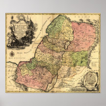 1759 Map of the Holy Land Print