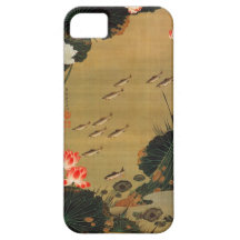17. 蓮池遊魚図, 若冲 Pond with The Lotus, Jakuchū iPhone 5 Case