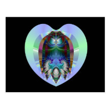 17 Heart Post Card