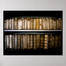 17th Century Vellum Book Bindings Poster