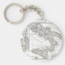 1806 Map - L'Italie (Sud) Key Chain
